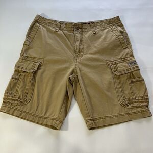 Union Bay Shorts Men 36 Khaki Cargo Pocket Outdoor Hike Gorpcore Normcore Casual